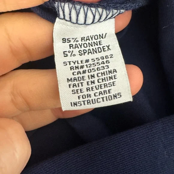 Habitat Perfect 3-piece Navy Set - blazer, wide leg pant sleeveless tank Large - Picture 7 of 13